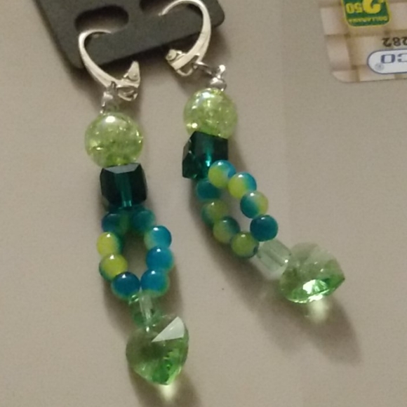 ❤️ 3/20$ Handmade earring heart - Picture 1 of 2